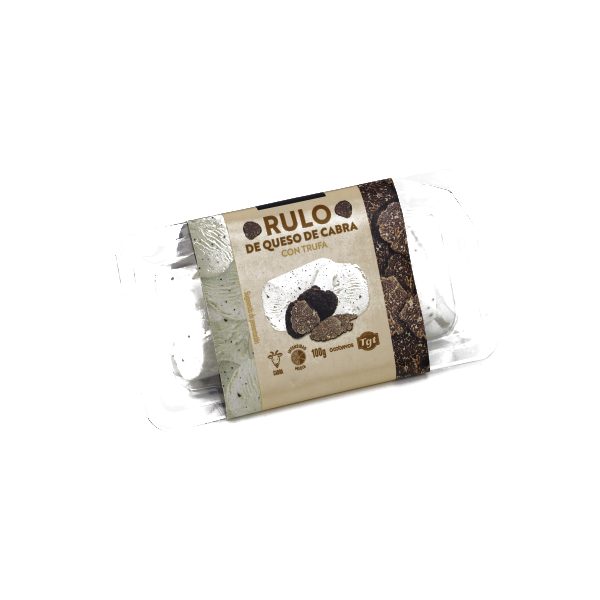 Ziegenkäserolle mit Trüffel Oh my cheese 100g &ndash; Käse aus Spanien bei Andupez