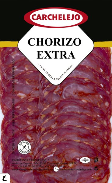Paprikawurst extra in Scheiben Carchelejo 90g &ndash; Wurst aus Spanien bei Andupez