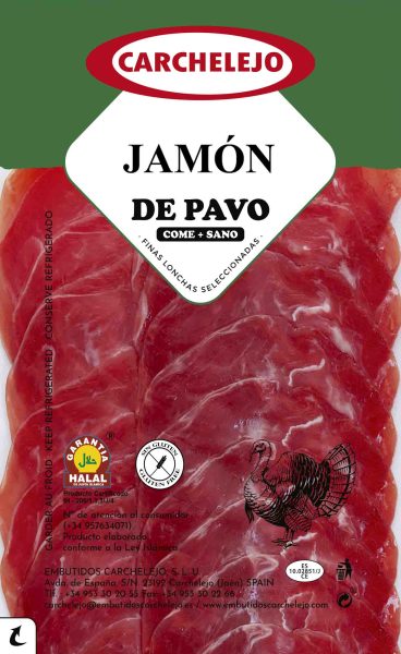 Putenschinken in Scheiben Carchelejo 80g &ndash; Wurst aus Spanien bei Andupez