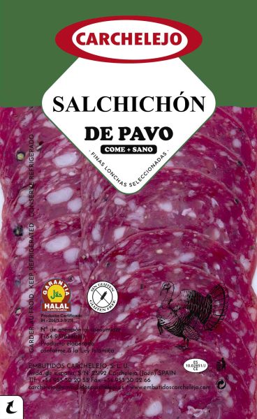 Putensalami in Scheiben Carchelejo 80g &ndash; Wurst aus Spanien bei Andupez