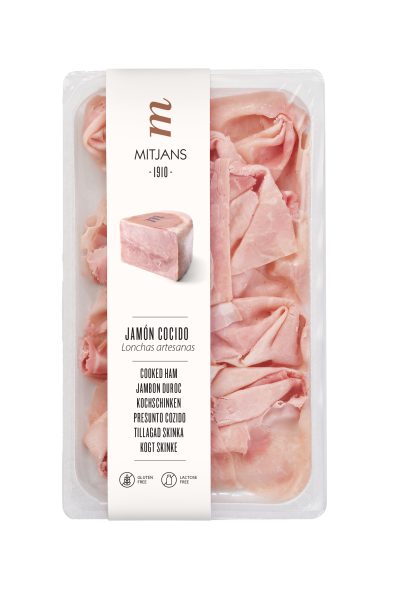 Gekochter Duroc Schinken i. Scheiben Mitjans 100g &ndash; Wurst aus Spanien bei Andupez