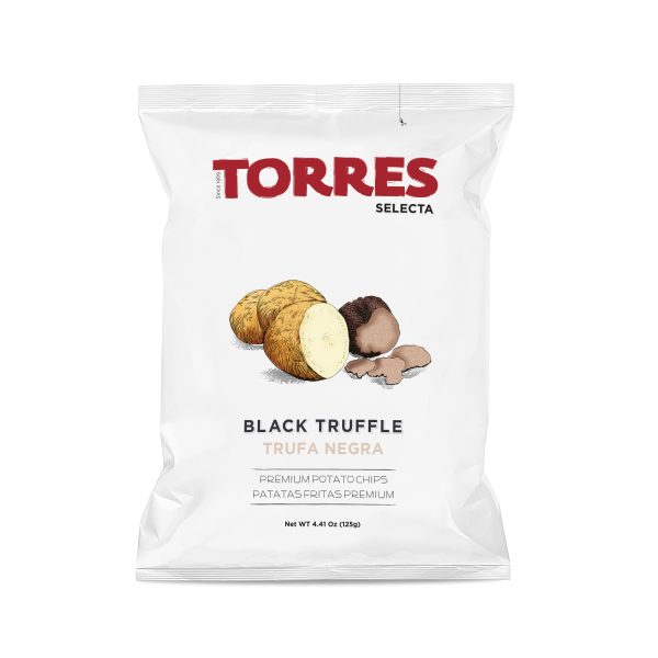 Kartoffelchips mit schwarzen Trüffeln Torres 125g &ndash; Salzige Knabbereien aus Spanien bei Andupez