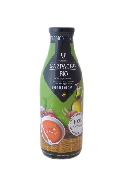 Gazpacho / kalte Gemüsesuppe Villaolivo 1 l BIO &ndash; Fertig Gerichte  Brühe bei Andupez