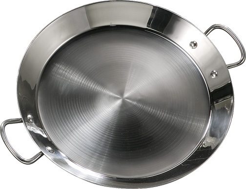 Paellapfanne Edelstahl 32 cm (Induktion) &ndash; Küchenzubehör bei Andupez