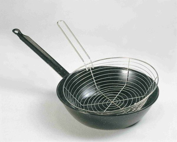 Frittierpfanne mit Sieb 26cm &ndash; Küchenzubehör bei Andupez