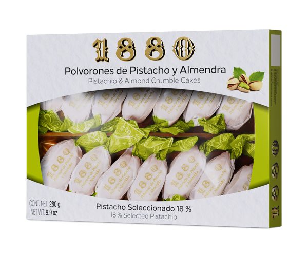 Schmalzgebäck mit Pistazie 1880 280g &ndash; Weihnachtsartikel aus Spanien bei Andupez