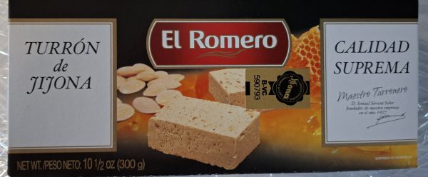 Turron Jijona, weiche Mandelhonigtafel 300g Romero &ndash; Weihnachtsartikel aus Spanien bei Andupez