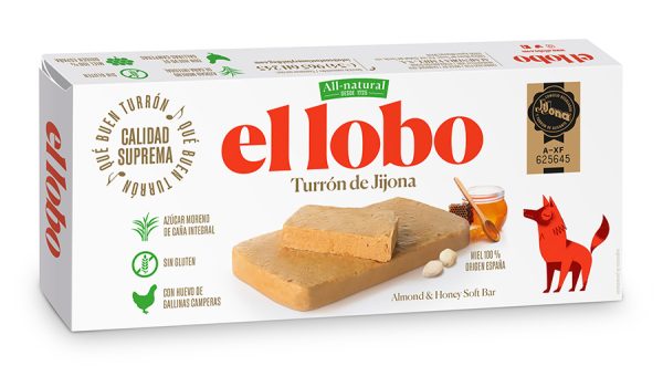 El Lobo Turrón de Jijona/ weiches Mandelnougat 250g &ndash; Weihnachtsartikel aus Spanien bei Andupez