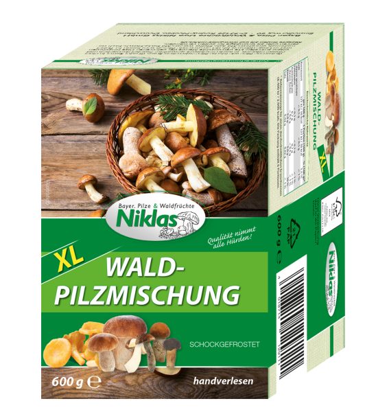 Niklas Waldpilzmischung XL TK 600g &ndash; TK-Gemüse bei Andupez