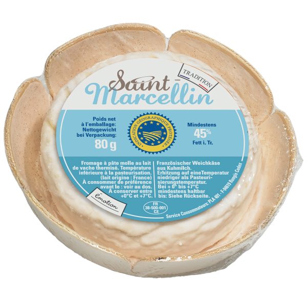 St. Marcellin /Weichkäse Kuhmilch mit Edelschimmel 80g &ndash; Käse aus Frankreich bei Andupez