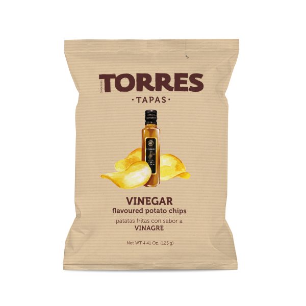 Kartoffelchips m. Essig-Geschmack Torres 125g &ndash; Salzige Knabbereien aus Spanien bei Andupez