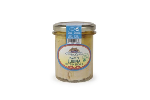 Wolfsbarschfilets in Olivenöl Costa Vasca 200g Netto/130g Abtropf &ndash; Konserven aus Spanien bei Andupez