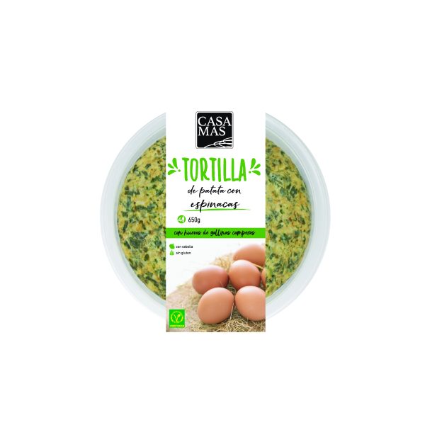 Kartoffel Omelett mit Spinat Casa Mas 650 g &ndash; Nudeln frisch bei Andupez