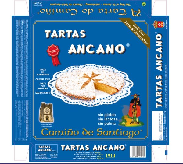 Tarta de Santiago/ Mandelkuchen Ancano 570g TK &ndash; TK-Convenience bei Andupez