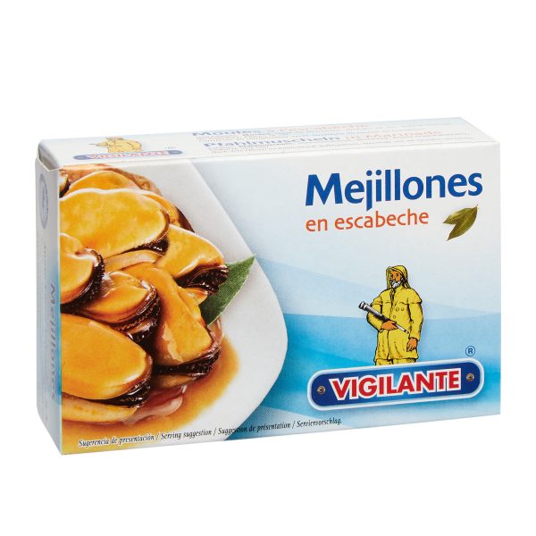 Pfahlmuscheln mariniert (20/25) Vigilante 115g &ndash; Konserven aus Spanien bei Andupez