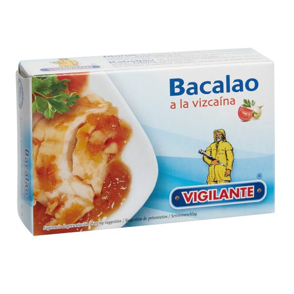 Kabeljau in Tomatensoße Vigilante 115g &ndash; Konserven aus Spanien bei Andupez