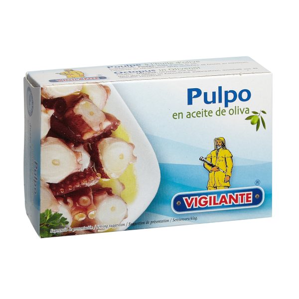 Oktopus in Olivenöl Vigilante 115g &ndash; Konserven aus Spanien bei Andupez