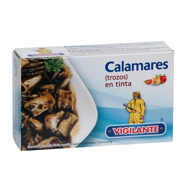 Tintenfischstücke in eigener Tinte Vigilante 115g &ndash; Konserven aus Spanien bei Andupez