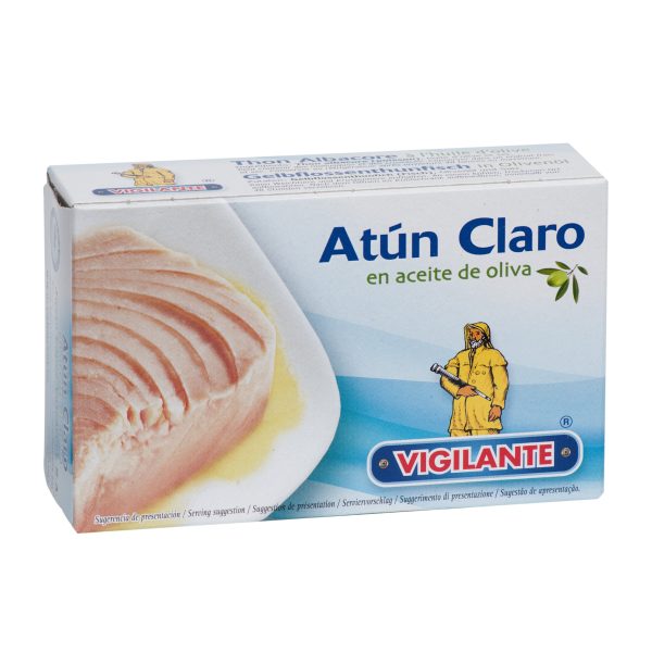 Heller Thunfisch in Olivenöl Vigilante 115g &ndash; Konserven aus Spanien bei Andupez