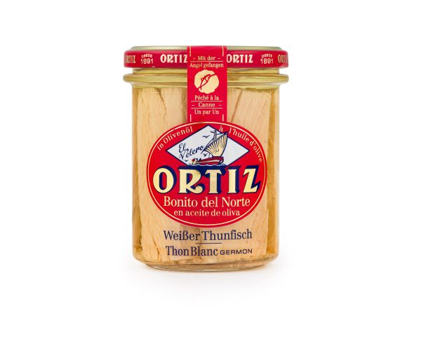 Bonito Weißer Thunfisch i. Olivenöl Ortiz 220g Gl. &ndash; Konserven aus Spanien bei Andupez